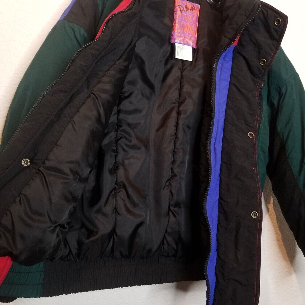 Vintage 90s Boys Snow Jacket Sz L Below Zero  Sz L Skiing Resort Winter - Picture 9 of 12